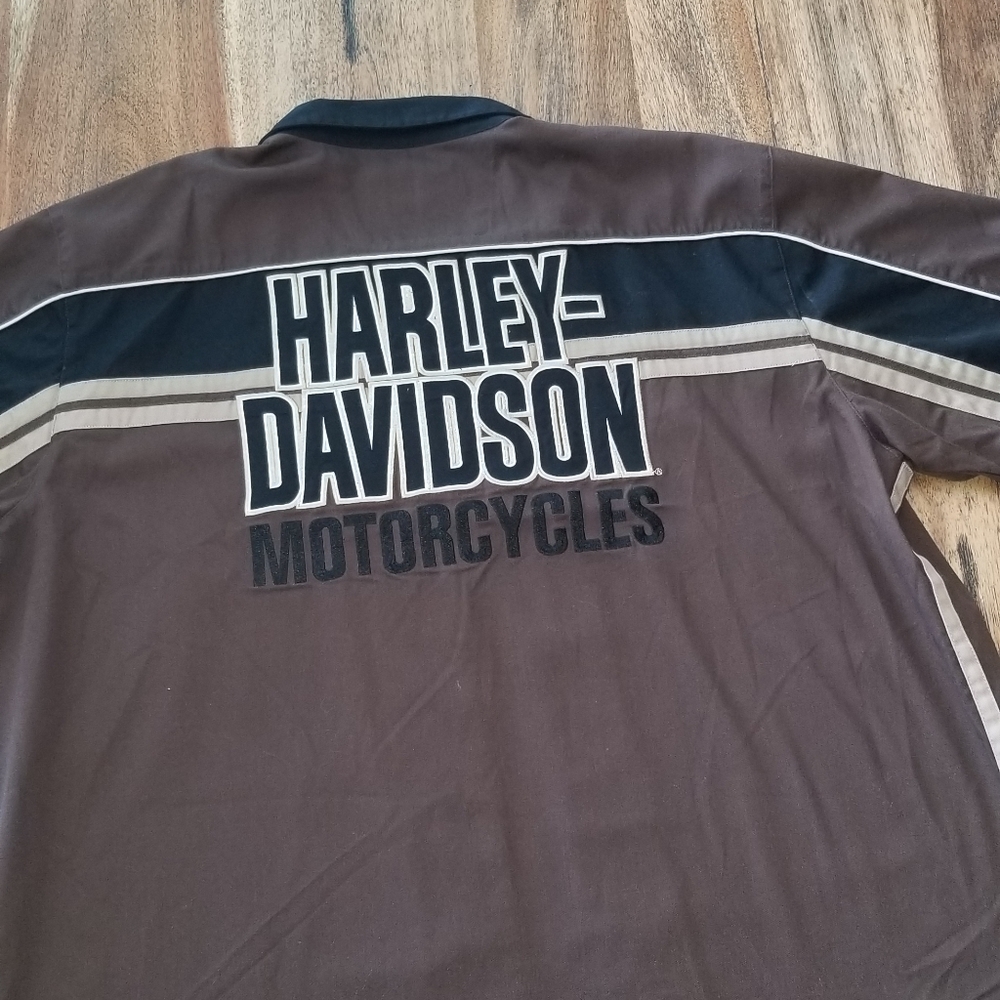 Harley Davidson button down short sleeve shirt